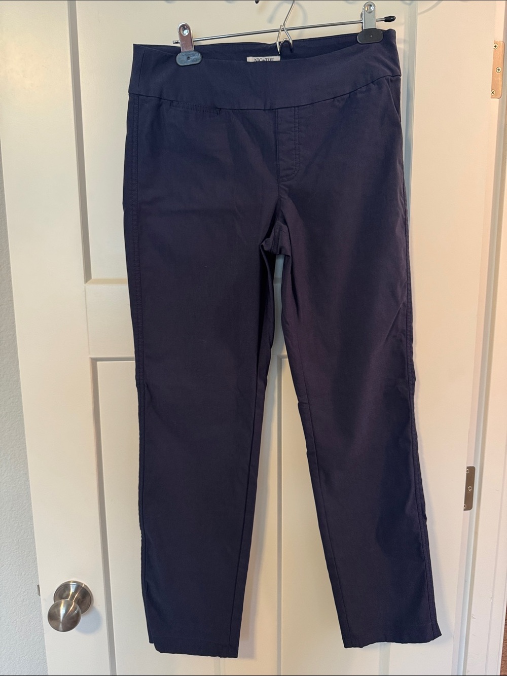 NIC+ZOE Straight Leg Pull-On straight leg Pants in Navy